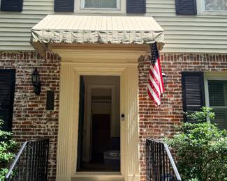 Shutters and awning 