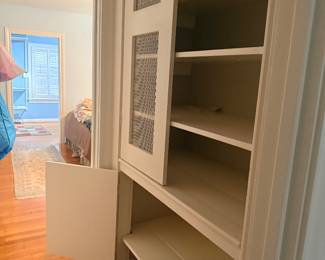 Shelving built in