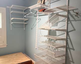 Shelving in master