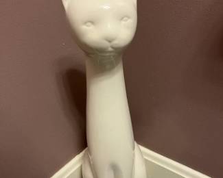 Cutest ceramic cat ...just to look at OR she will hold your toilet brush!