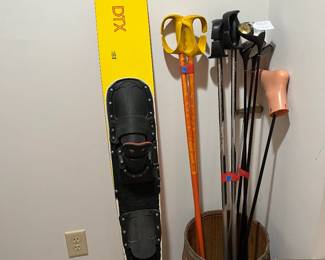 We have some golf clubs and ski poles for you...AND a Funny FOOT Putter!