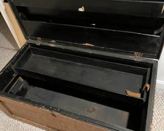 Blanket chest shown open...has a lift out tray for more storage...in very good condition, with key! This is beautiful!