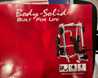 Body-Solid weight system...like new condition, with everything you need to be SOLID for life!