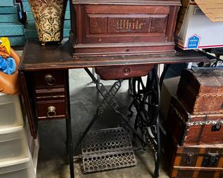 White sewing machine