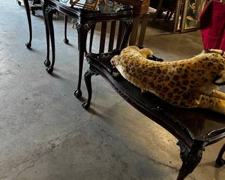 Early Mahogany end tables and coffee table