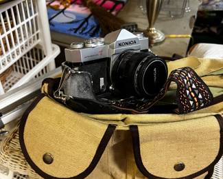 Vintage Canon and Konica Cameras