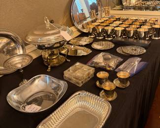 Misc silver plate  serving pieces