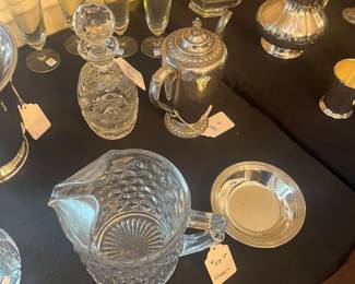 Silver plated serving pieces