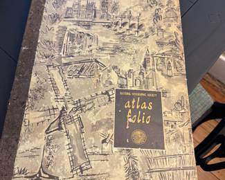 Vintage Atlas Book. 