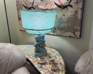 Mosaic Tile & iron table