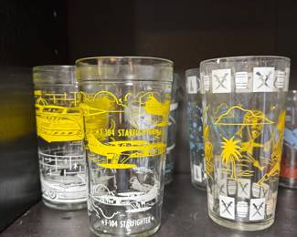 Futuristic cars on vintage glasses