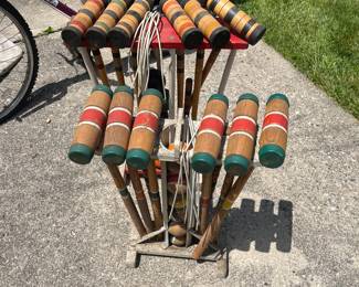 Vintage croquet sets