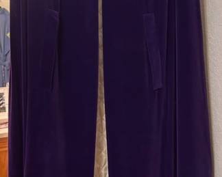 PURPLE VELVET LINED CAPE