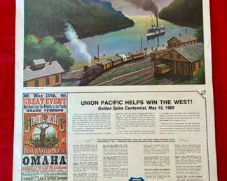 1969 Union Pacific calendars - large & complete