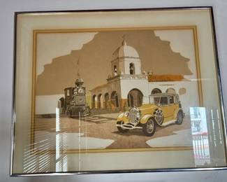 S.D. Santa Fe depot etching