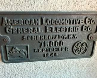 Brass Locomotive builders plates (pair)