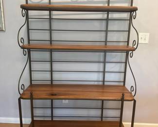 Charleston Forge Bakers Rack Shelf With Metal Frame