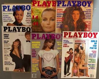 Vintage Playboy Magazine Lot 1990s 20 Issues Robin Givens, Rosanna Arquette, Stephanie Seymour