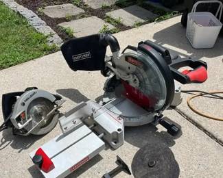 Craftsman 10 inch Miter Saw and Black and Decker 7.25 Circular Saw
