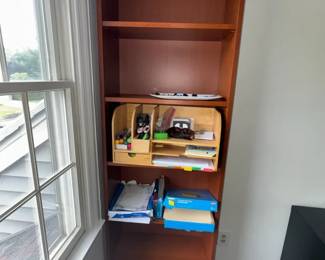 Dark Wood Finish 5Shelf BookcaseBookshelf
