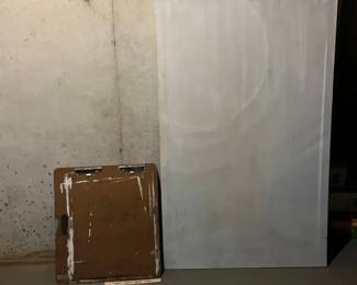 Primed Over Canvas 62x37.5 and Painting Easel