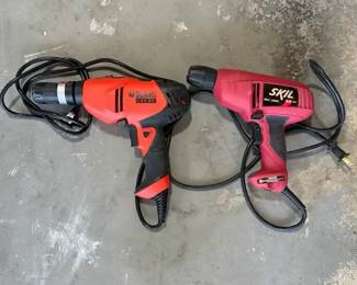 Black Decker Skil Corded Power Drill Lot