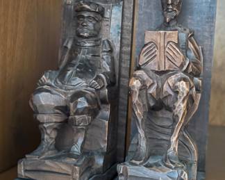 Don Quixote & Sancho Panza bookends