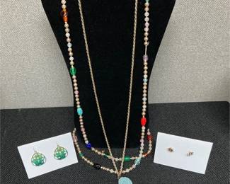 Sparkle and color jewelry lot