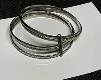 beau sterling silver bangels 