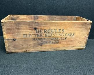 vintage Hercules blasting caps box