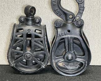 vintage pulleys