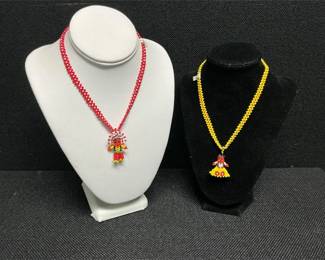 Handmade Indian Kachina doll pendants