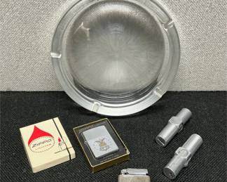Ashtray, Zippo lighter