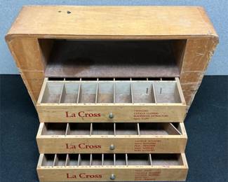 Vintage La Cross Manicure Display Cabinet