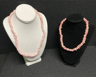pink conch shell necklace