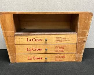 Vintage La Cross Manicure Display Cabinet