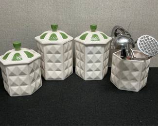 vintage, mcm canisters