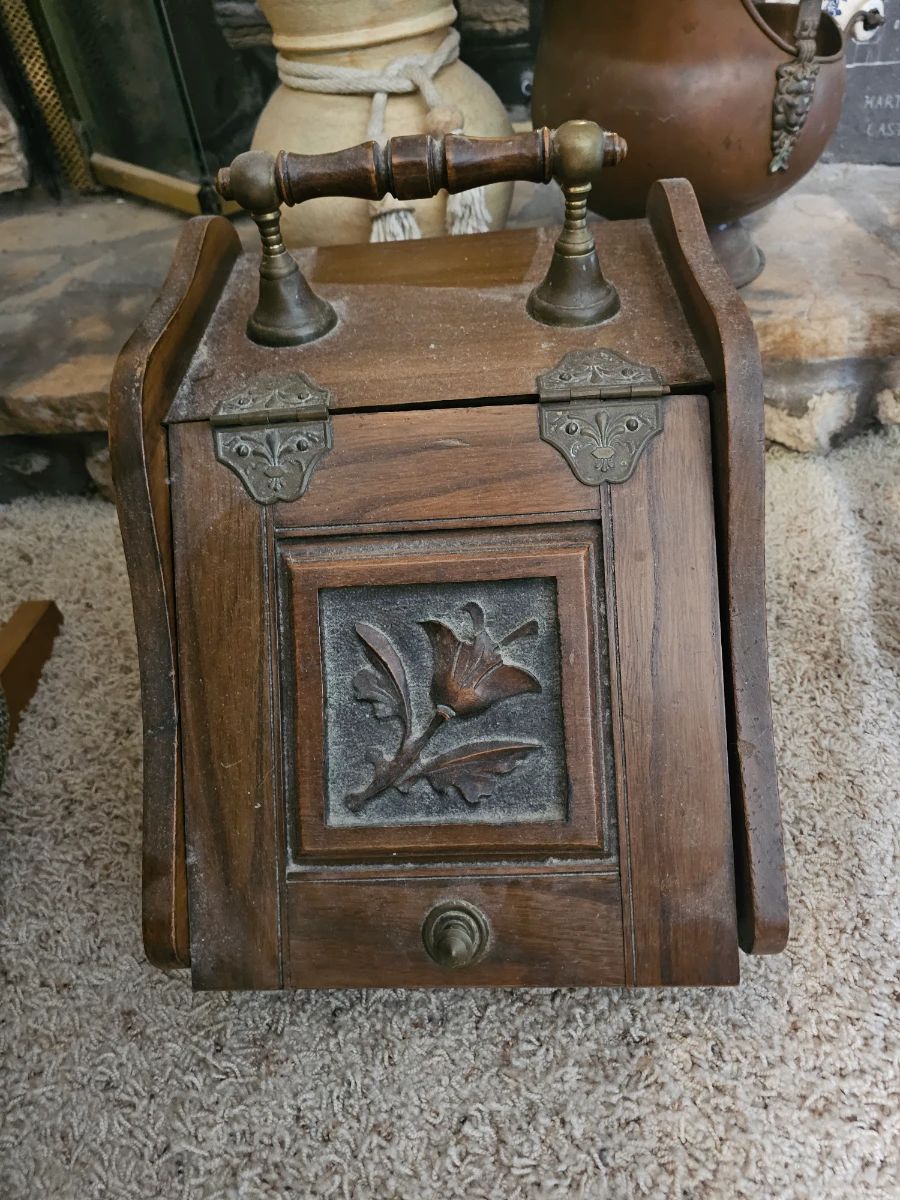 Antique coal box