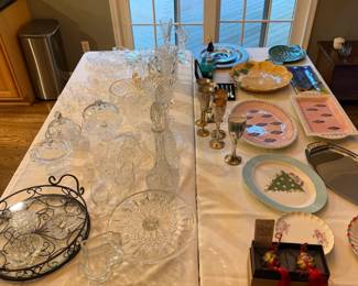 crystal, glass and serveware