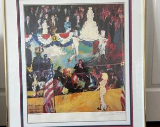 Signed LeRoy Neiman Print - "The President's Birthday Party"