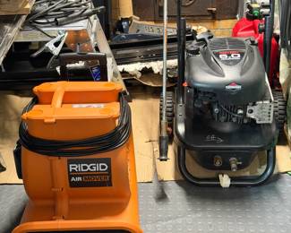 Power Washer, Floor Fan
