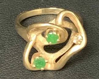 15CT134V14 K Freeform Ring 