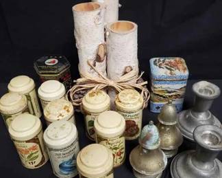 15CT167Vintage John Wagner Spice Tin Set And More