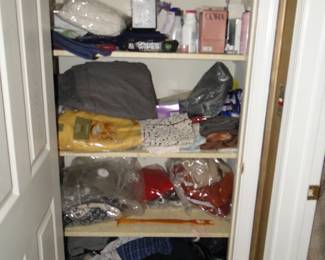 Linens toiletries etc.