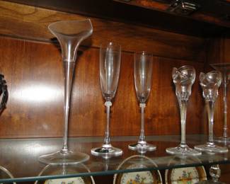 Rosenthal and other crystal glasses