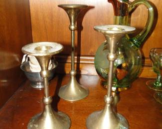 Brass candlesticks
