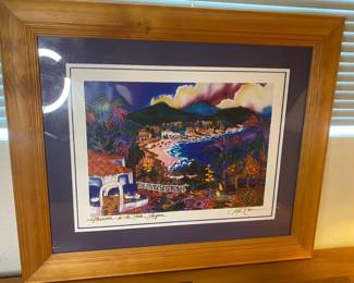 Framed Linda Perri Afternoon In The Park Laguna Print