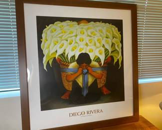 Diego Rivera El Vendedor De Alcatraces Framed Print