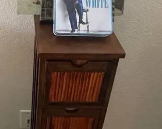 Mixture Of CDs In A 5Drawer Wooden Cabinet 2 Vinyls