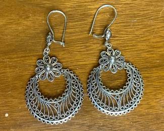 Silver Earrings Made In Turkey